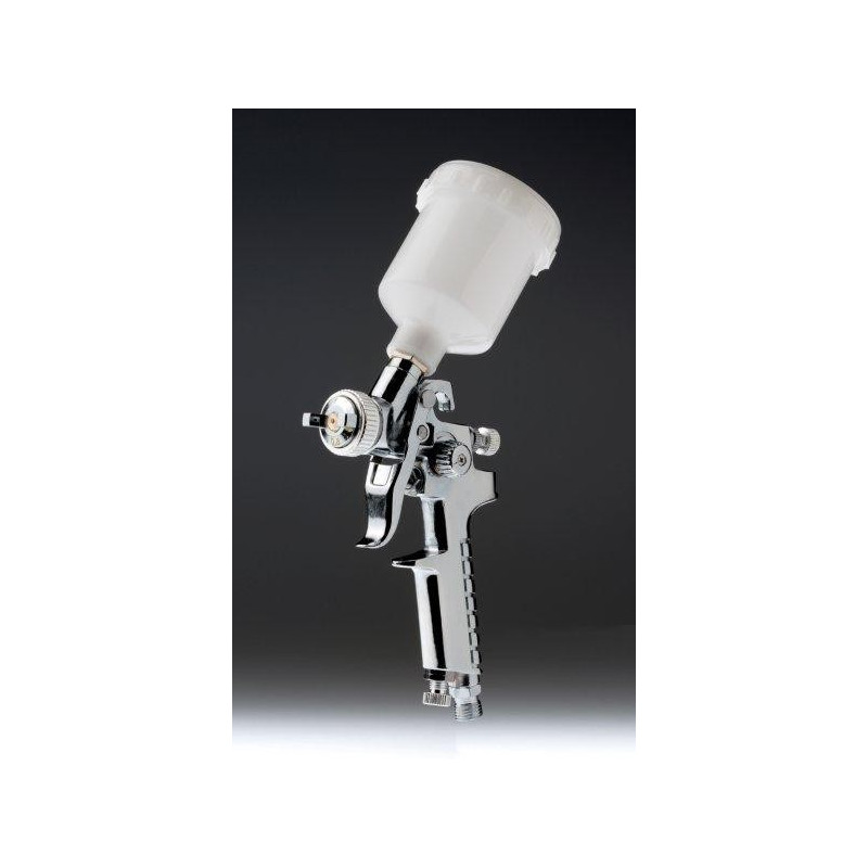 Mini pistola HVLP 0.8mm cromo