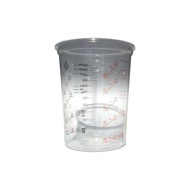 Pote de mistura 600ml e sua tampa X10