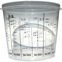 Pote de mistura 1400ml e sua tampa X10