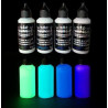 4 x 50ml Set Complet couleurs phosphorescentes