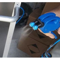 Pulverizador duplo bico em plástico para prateado