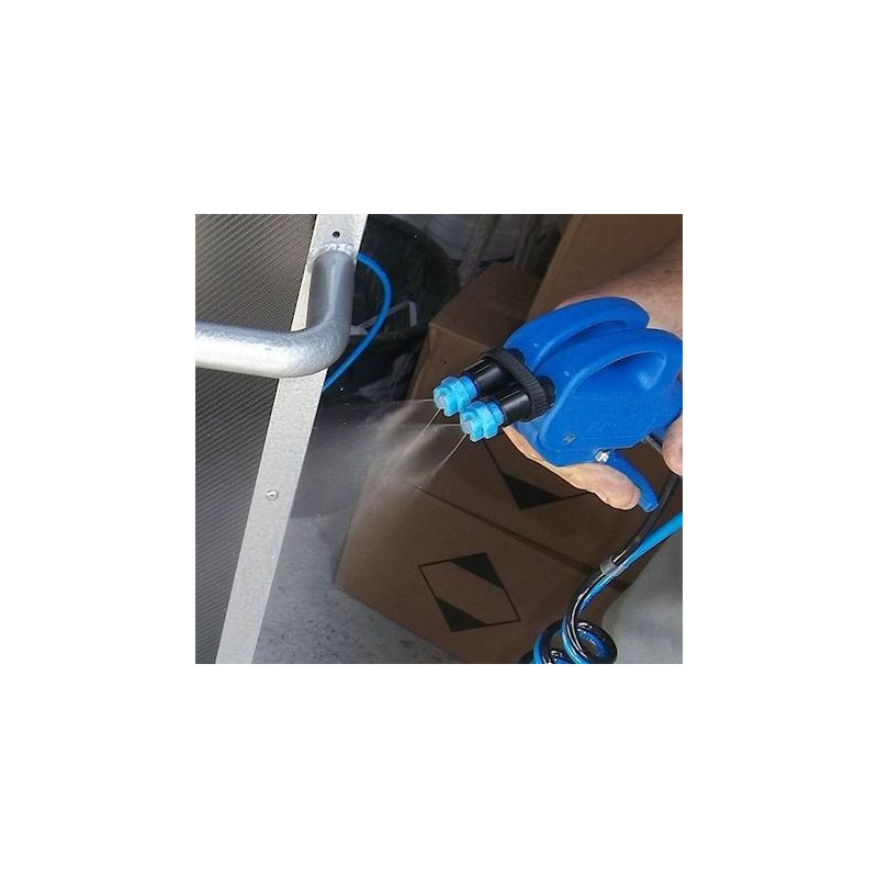 Pulverizador duplo bico em plástico para prateado