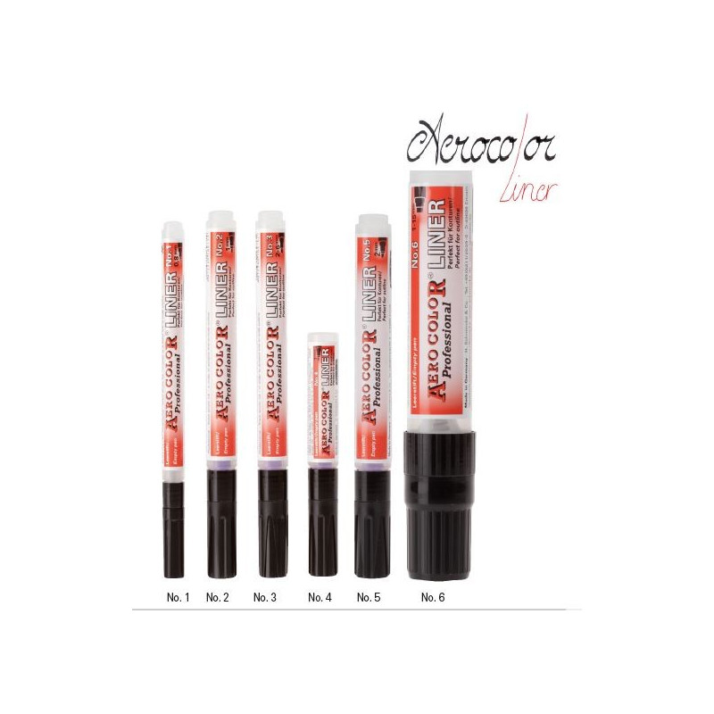 Marcadores vazios Liners Aero Color 0,8mm 1,0mm 2mm