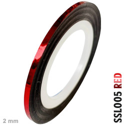 fita adesiva fina para striping, cromada e holográfica, rolo de 2mm x 20 m