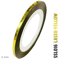 fita adesiva fina para striping, cromada e holográfica, rolo de 2mm x 20 m