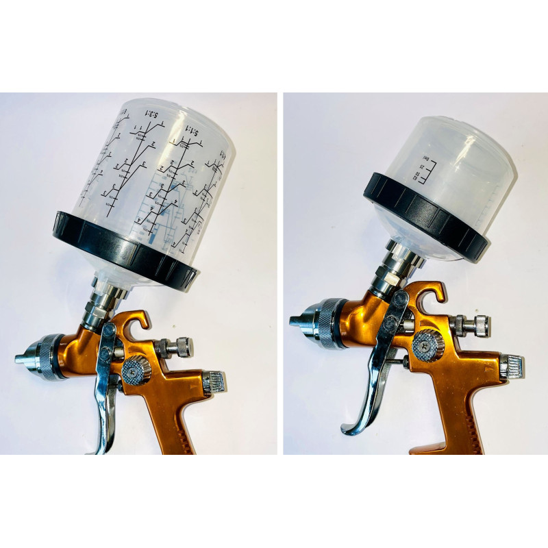 Kit de 50 copos descartáveis para pistolas em 200ml ou 600ml