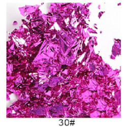 Folhas metalizadas em flocos – 10 cores x 5 gramas