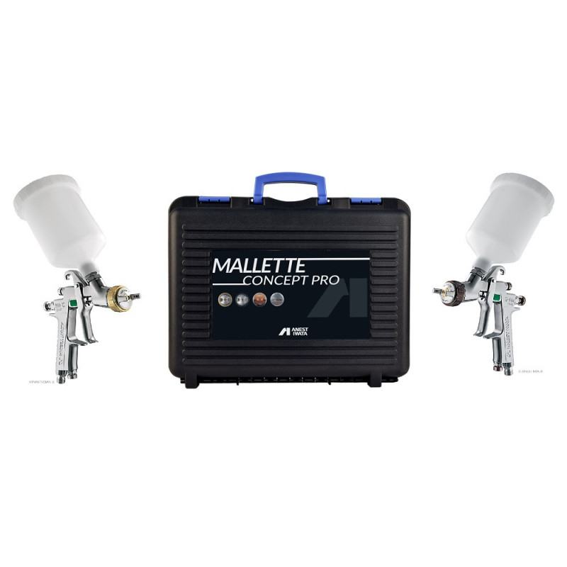 MALA 2 PISTOLAS IWATA - W-400 BELLARIA+W-400 WBX