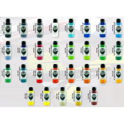 tintas para modelismo CR sobre lexan – 29 Cores Racing HIKARI C/R