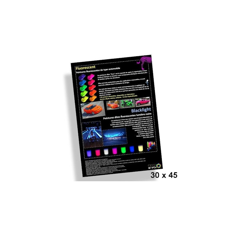 Poster 30x45cm Peintures fluorescentes