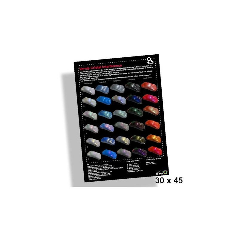 Poster 30x45cm Peintures Interférence