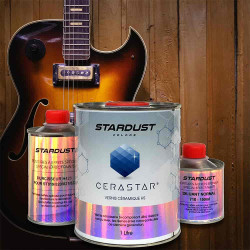 Vernizes para guitarras poliuretanas bicomponentes 2C, nitrocellulosique, acrylique