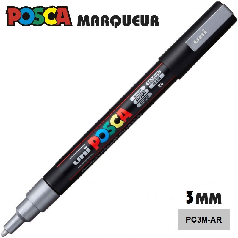 Marcador de tinta POSCA – ponta fina 1,2 mm em 4 cores