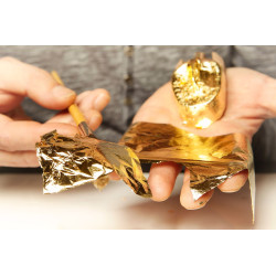 Folhas de ouro para douramento 22k 12k e imitação