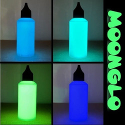 4 x 50ml Set Complet couleurs phosphorescentes