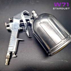 Pistola de pintura W71 400ml 1,3mm com copo rotativo 360°