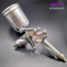Pistola de pintura W71 400ml 1,3mm com copo rotativo 360°