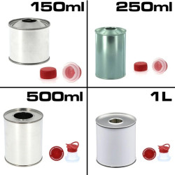 Latas de cilindro metálicas para tintas 150ml-250ml-500ml-1L