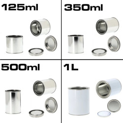 Potes de tinta para metal de 125ml a 5L