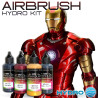Kit de tinta para pintar o IRON MAN em vermelho e dourado – Aerossol ou aerógrafo