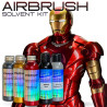 Kit de tinta para pintar o IRON MAN em vermelho e dourado – Aerossol ou aerógrafo