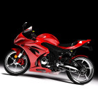 Pintura de moto - Kit completo com efeitos cor de origem  