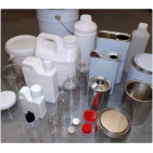 Latas, frascos e garrafas de metal ou plástico. Aerossóis pré-gaseificados