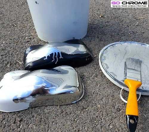 Como aplicar tinta cromada em estátuas para interiores?