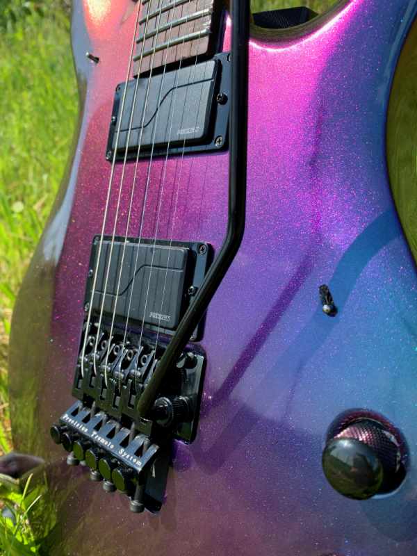 como aplicar tinta numa guitarra